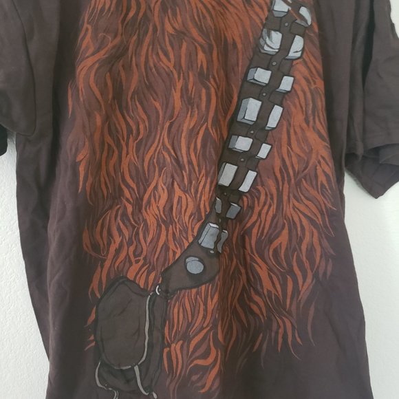 Men's Large Star Wars Chewy T-Shirt - Picture 2 of 7